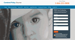 Desktop Screenshot of cerebralpalsysource.com
